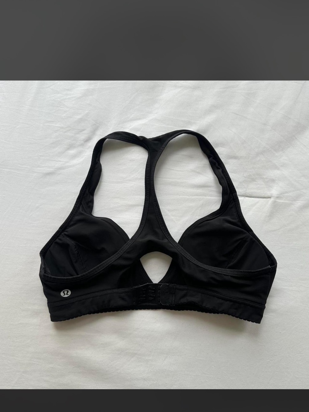 lululemon athletica Black Racerback Adjustable Sports Bra